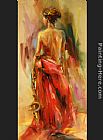 Lady In A Red Dress II by Anna Razumovskaya